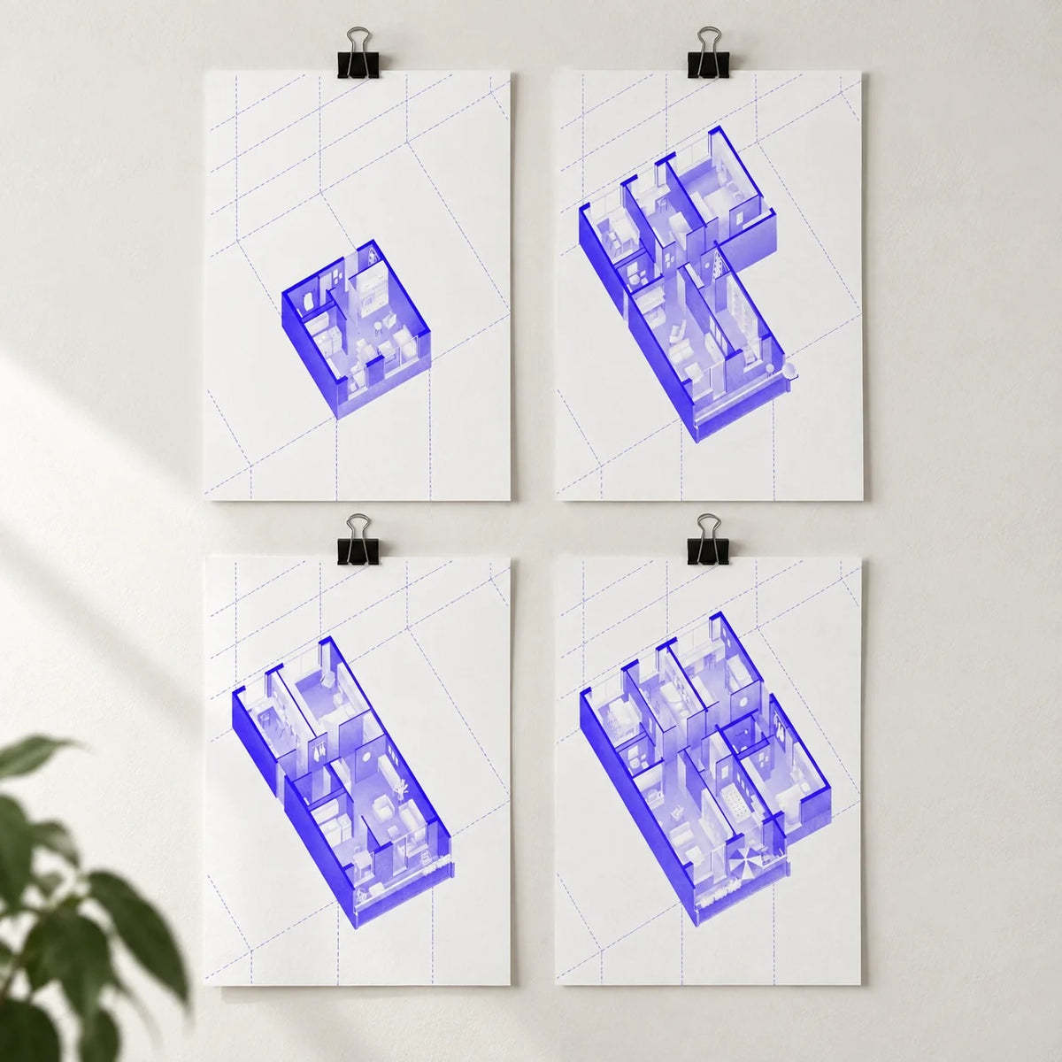 Poster WBS 70 Grundrisse